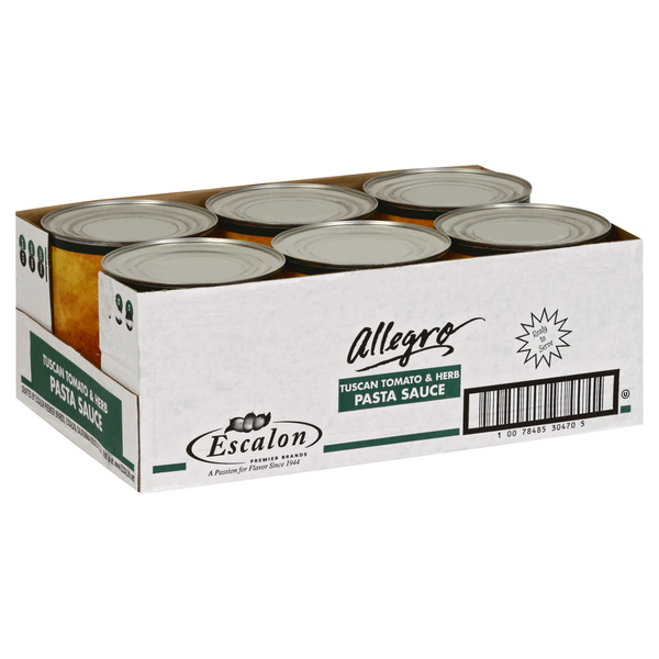 Allegro Tuscan Tomato & Herb 105 oz., PK6 10078485304705